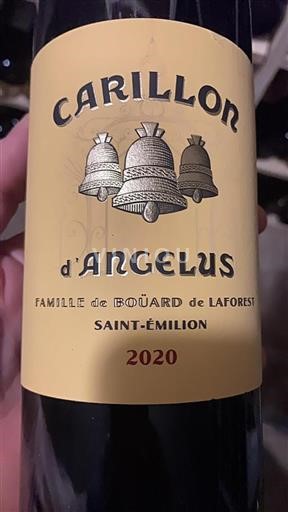 Bordeaux Saint-Émilion Grand Cru Angélus Carillon d%27Ang%c3%a9lus 2020