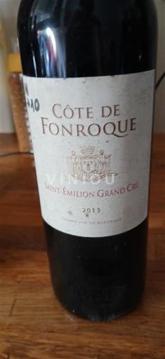 Bordeaux Saint-Émilion Grand Cru Côte de Fonroque 2015