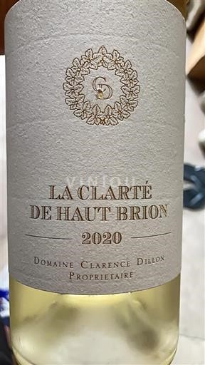 Bordeaux Pessac-Léognan Château Haut-Brion La Clarté de Haut-Brion 2020