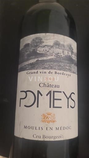 Bordeaux Moulis-en-Médoc Cru Bourgeois Château Pomeys 2010