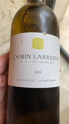 Sydvestfrankrig Jurançon Camin Larredya La Part Davant 2022
