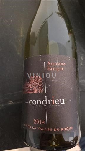 Valle del Rodano Condrieu Antoine Borget 2014
