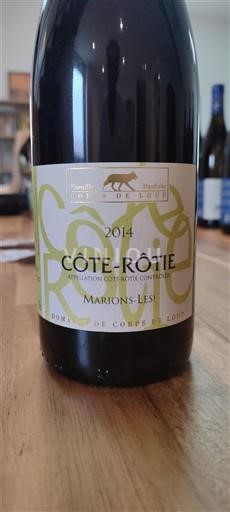 Rhône-dalen Côte-rôtie Domaine Corps de Loup Marions-Les! 2014