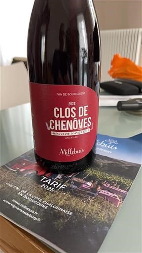 Borgoña No especificado Millebuis Clos de Chenôves 2023