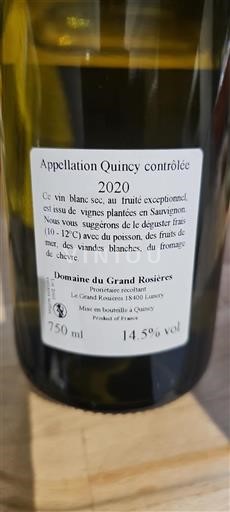 Valle della Loira Quincy Domaine Grand Rosières 2020