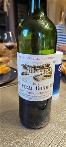 Bordeaux Saint-Émilion Grand Cru Grand Cru Château Champion 2012
