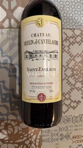 Bordeaux Saint-Émilion Château Moulin de Cantelaube 2005