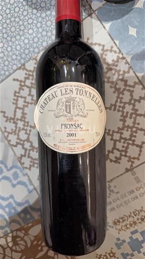 Bordeaux Fronsac Château Les Tonnelles Prestige 2001