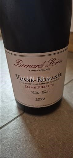 Borgoña Vosne-romanée Bernard Rion Dame Juliette 2022