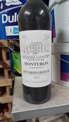 Bordeaux Saint-Émilion Grand Cru Grand Cru Château Monturon Terre Rouge 2019