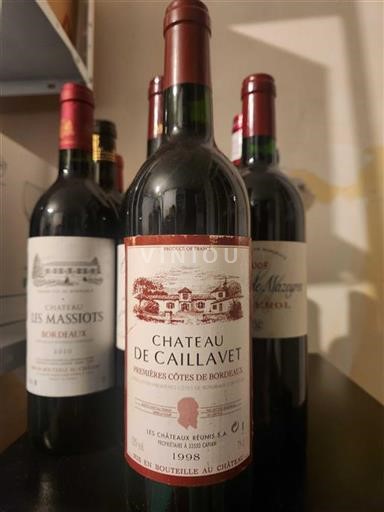 Bordeaux Premières Côtes de Bordeaux Château Caillavet 1998