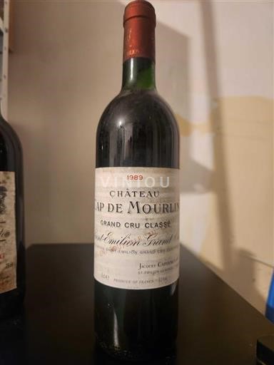 Bordeaux Saint-Émilion Grand Cru Grand Cru Château Cap de Mourlin 1989