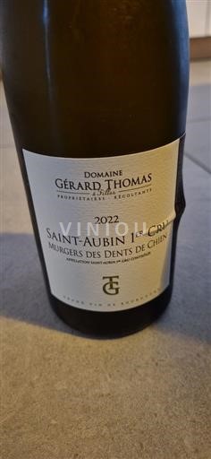 Burgundy Saint-Aubin Premier Cru Domaine Gérard Thomas & Filles Murgers des Dents de Chien 2022