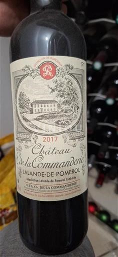 Bordeaux Lalande-de-Pomerol Château de la Commanderie 2017
