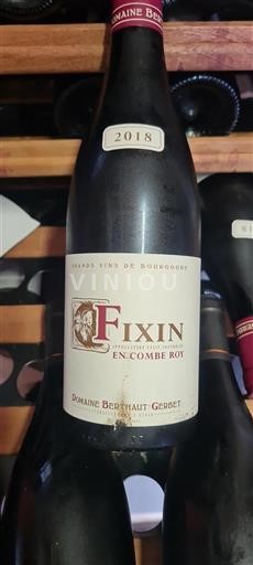Bourgogne Fixin Domaine Berthaut-Gerbet En Combe Roy 2018