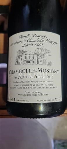 Bourgogne Chambolle-Musigny Premier Cru Boursot Père & Fils Les Fuées 2013
