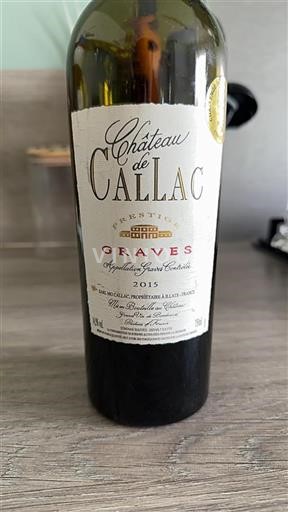 Bordeaux Graves Château Callac Prestige 2015