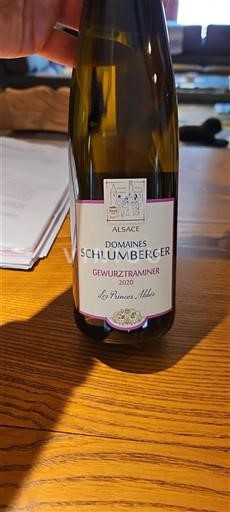 Alsace Gewurztraminer Grand Cru Domaine S Schlumberger Les Princes Abbés 2020