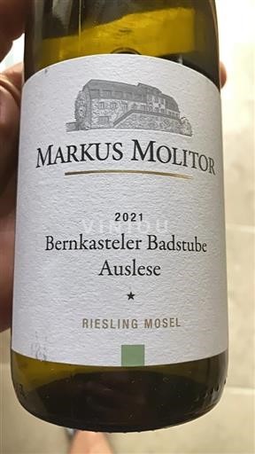 Moselle Not Specified Markus Molitor Bernkasteler Badstube Auslese 2021