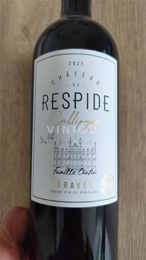 Bordeaux Graves Château Respide Callipyge 2021