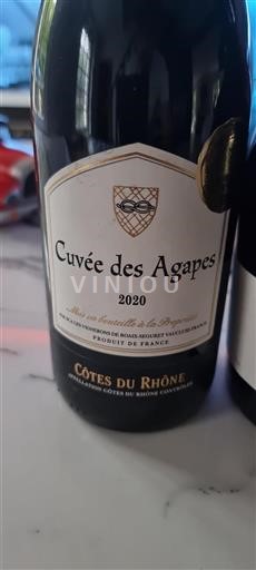 Rhônevallei Côtes-du-rhône Les Vignerons de Roaix-Séguret des Agapes 2020