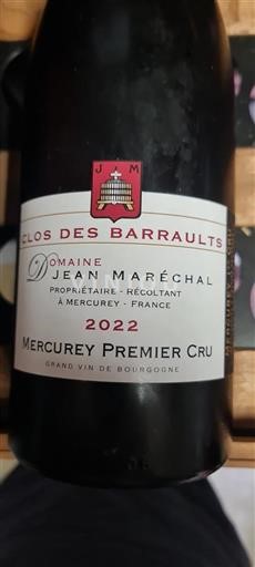 Bourgogne Mercurey Premier Cru Domaine Jean Maréchal Clos des Barraults 2022