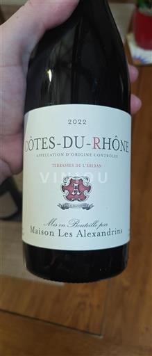 Rhône-dalen Côtes-du-Rhône Maison Les Alexandrins Terrasses de l'Eridan 2022