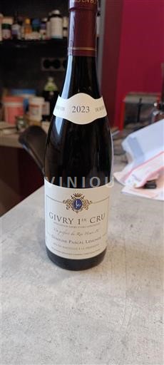 Bourgogne Givry Premier Cru Domaine Pascal Lemonde 2023