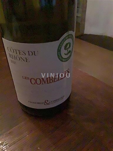 Rhônen laakso Côtes-du-rhône Vignobles & Compagnie Les Combelles 2021