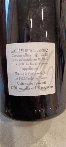 Beaujolais Moulin-à-vent Merlin La Roche Vineuse Icke årgångsbetecknad