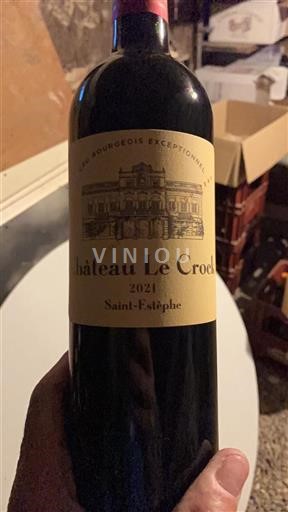 Bordeaux Saint-Estèphe Cru Bourgeois Exceptionnel Le Crock 2021