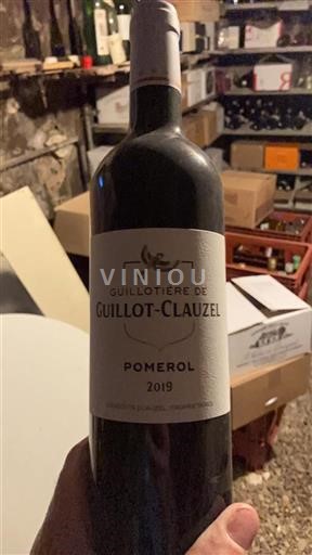 Bordeaux Pomerol Guillotière de Guillot-Clauzel 2019