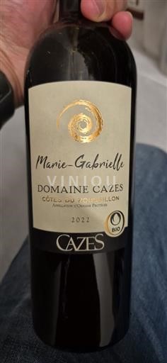 Roussillon Côtes do Roussillon Domaine Cazes Marie-Gabrielle 2022