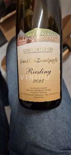 Elzas Niet gespecificeerd Grand Cru Gérard Nicolet et Fils Grand Cru Zinnkoepflé 2023
