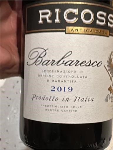 Piemont Barbaresco Ricossa 2019