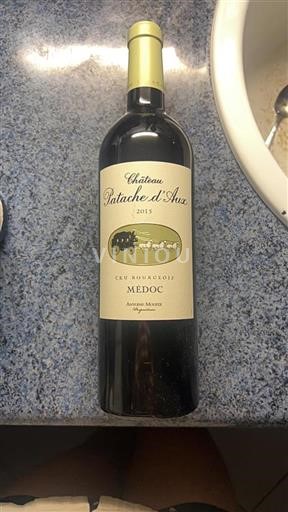 Bordeaux Médoc Cru Bourgeois Patache Aux 2015