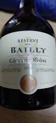Valle del Rodano Côtes-du-Rhône Réserve du Bailly 2020