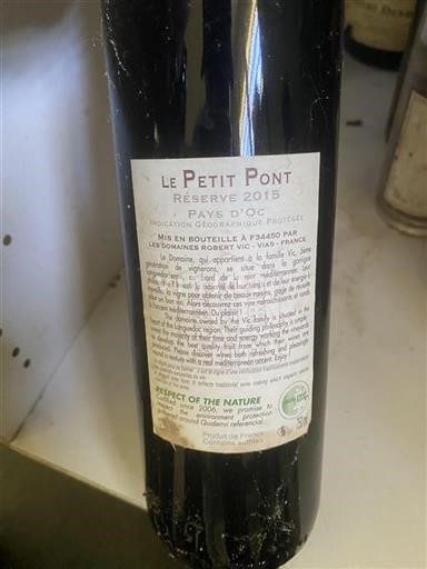 Languedoc ja Roussillon Pays d'Oc Domaine Les s Robert Vic Le Petit Pont Réserve 2015