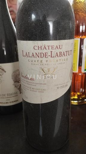 Bordeaux Château Lalande-Labatut Prestige 2004