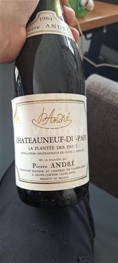 Rhônedalen Châteauneuf-du-Pape Pierre André La Plantée des Papes 1984