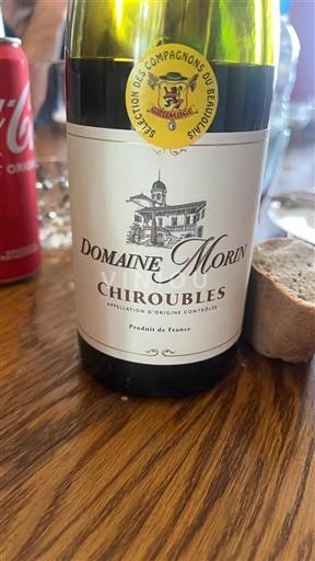 Beaujolais Chiroubles Domaine Morin Icke årgångsbetecknad