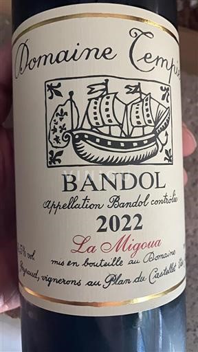 Provence Bandol Domaine Tempier La Migoua 2022
