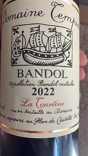 Provence Bandol Domaine Tempier La Courtine 2022