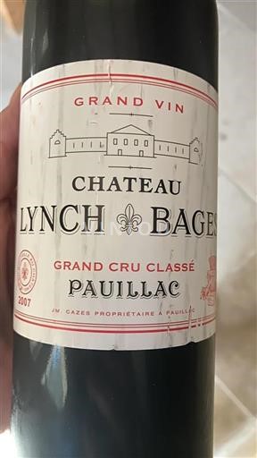 Bordéus Pauillac Grand Cru Classé Lynch-Bages 2007