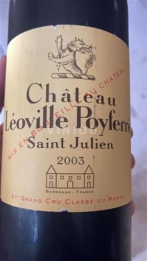 Bordeaux Saint-Julien Grand Cru Léoville Poyferré 2003
