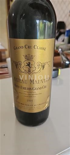 Burdeos Saint-Émilion Gran Cru Grand Cru Château Mauvezin 1995