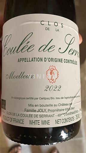Vallée de la Loire Savennières Clos de la Coulée de Serrant Coulée de Serrant 2022