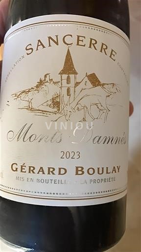 Valle della Loira Sancerre Gérard Boulay Monts Damnés 2023