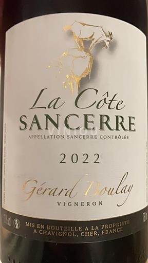 Údolí Loiry Sancerre Gérard Boulay La Côte 2022