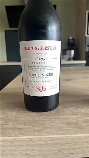 Valle del Rodano Ducato di Uzès Barton & Guestier N° 299 Héritage 2023